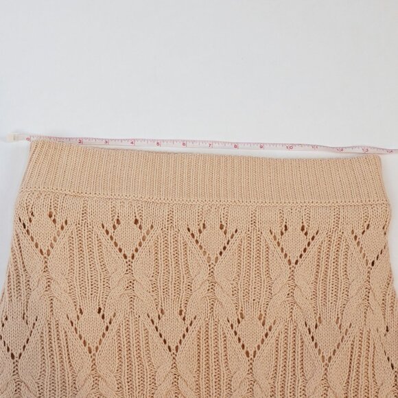 House of Harlow Crochet Knit Midi Skirt Cream - Size XS - Picture 4 of 6